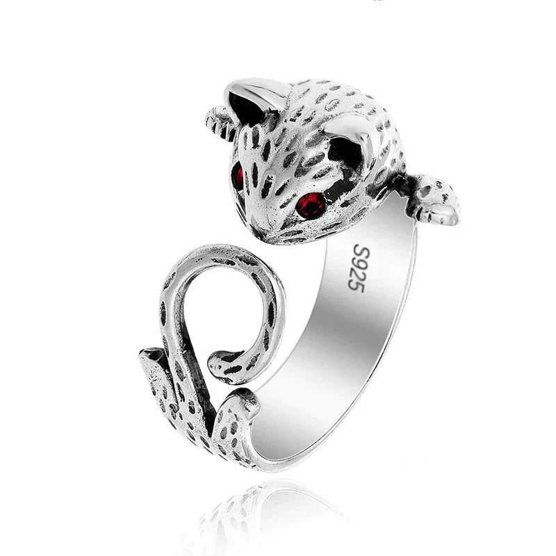 BAGUE RÉGLABLE PAINTED EN 925 STERLING ARGENT