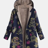 AURORA | MANTEAU FLEURI MARINE