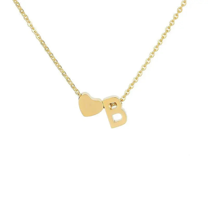 COLLIER INITIALE CŒUR