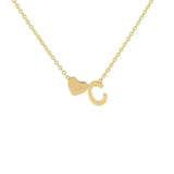 COLLIER INITIALE CŒUR