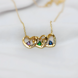 COLLIER CŒURS ENTRELACÉS À MA MÈRE