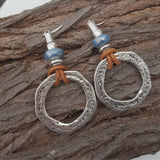 BOUCLES D'OREILLES VINTAGE BOHÈME CERCLE | ARGENT