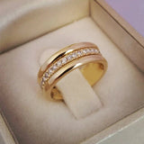 BAGUE DOUBLE ZIRCONE