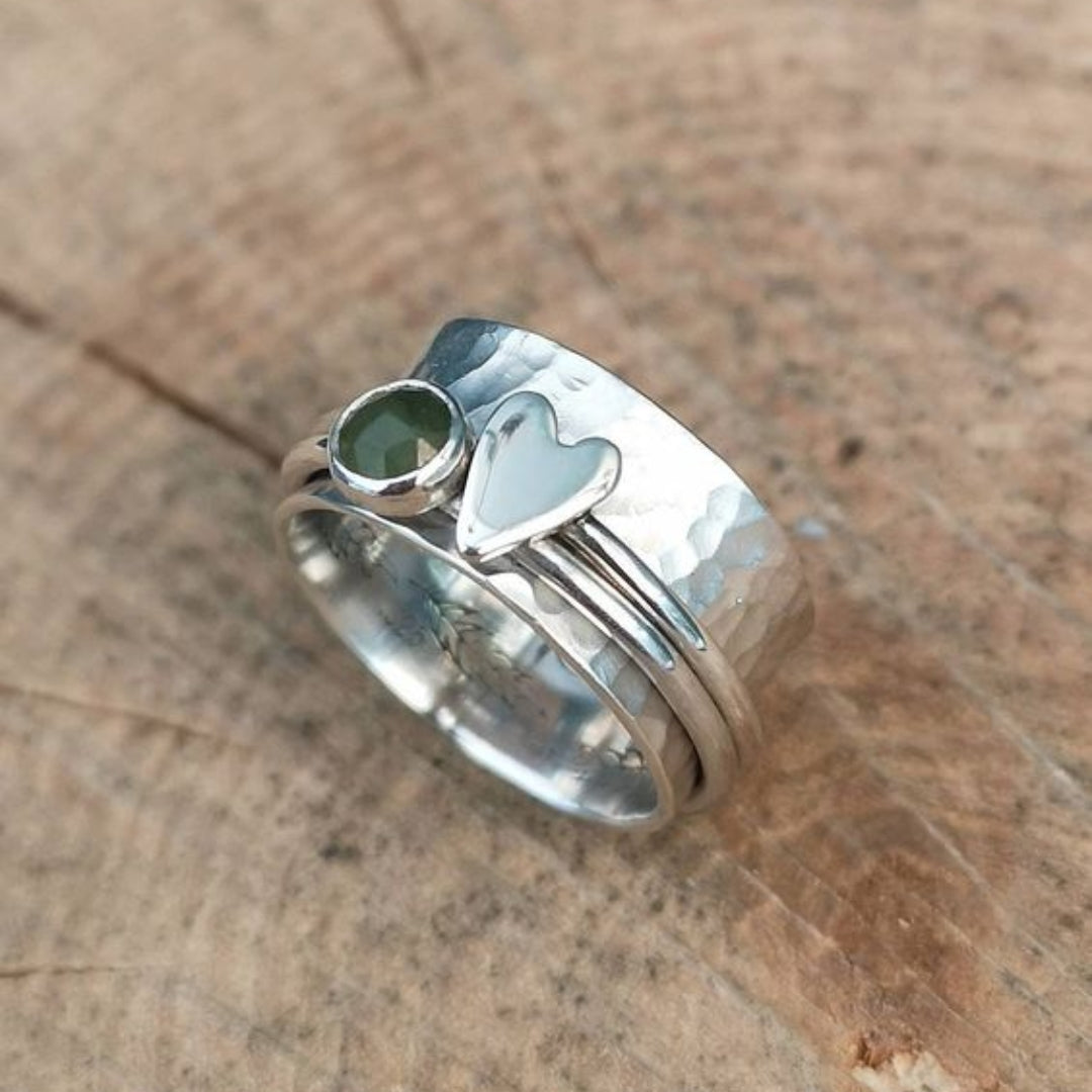 BAGUE VINTAGE ARGENT CŒUR
