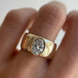 BAGUE VINTAGE SCINTILLANT ZIRCONE | OR