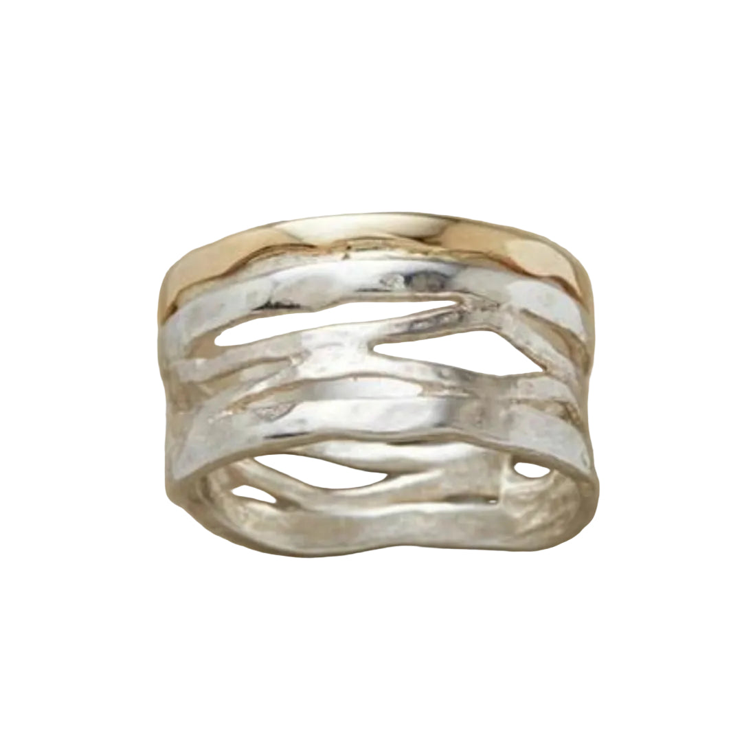 BAGUE INTEMPOREL | OR ARGENT
