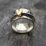 BAGUE BRELOQUE CŒUR | ARGENT