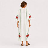 Caftan Elena Blanc Roses
