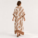 Caftan Nora Crème Botanique