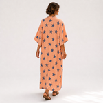 Caftan Selma Corail Étoiles