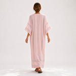 Caftan Soraya Rose Rayures