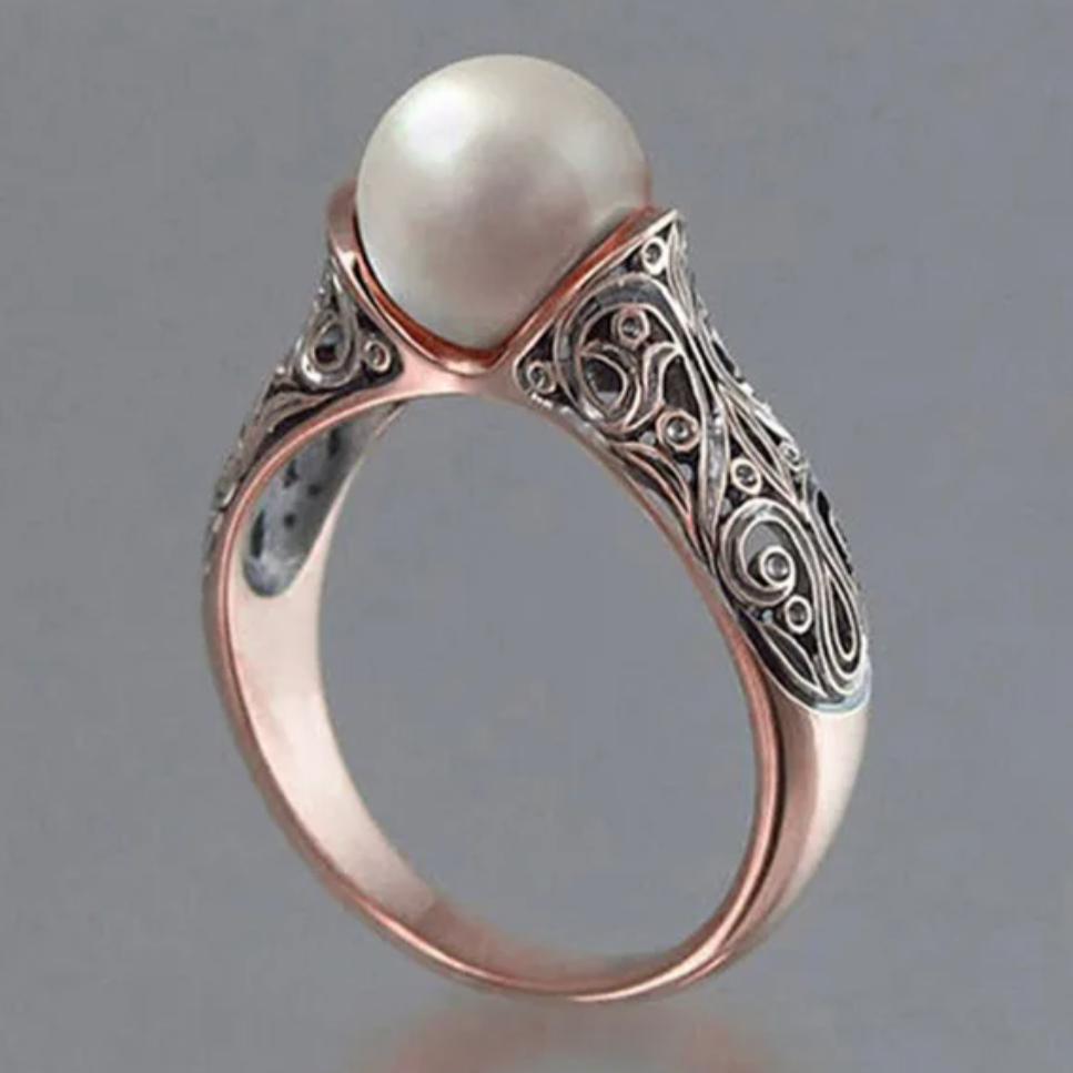 BAGUE VINTAGE OR PERLE