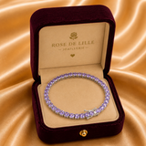 BRACELET AMÉTHYSTE TENNIS | OR