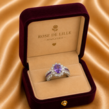 BAGUE AMETHYNE CRÉPUSCULE COURONNE | OR BLANC