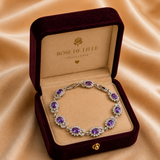 BRACELET ÉPINE VIOLETTE | OR BLANC