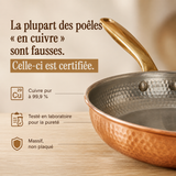 ART CULINAIRE — CASSEROLE ARTISANALE EN CUIVRE