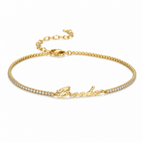BRACELET PERSONNALISÉ AVEC PRÉNOM ET ZIRCONE