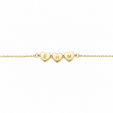 BRACELET INITIALE CŒUR PERSONNALISÉ