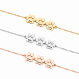 BRACELET PRÉNOM AVEC PATTE PERSONNALISÉ