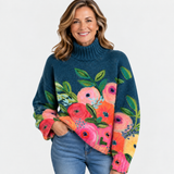 PULL COL ROULÉ | ROSE