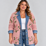 NATALIE | BLAZER EN JEAN PATCHWORK VINTAGE