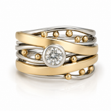 BAGUE EXCLUSIF ZIRCONE | OR ARGENT