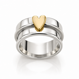 BAGUE BRELOQUE CŒUR | ARGENT