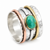 BAGUE VINTAGE TURQUOISE | OR ARGENT
