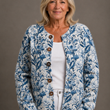 TIVERLY | GILET FLEURI BOUTONNÉ VINTAGE