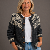 GRETA | GILET FLEURI D'AUTOMNE