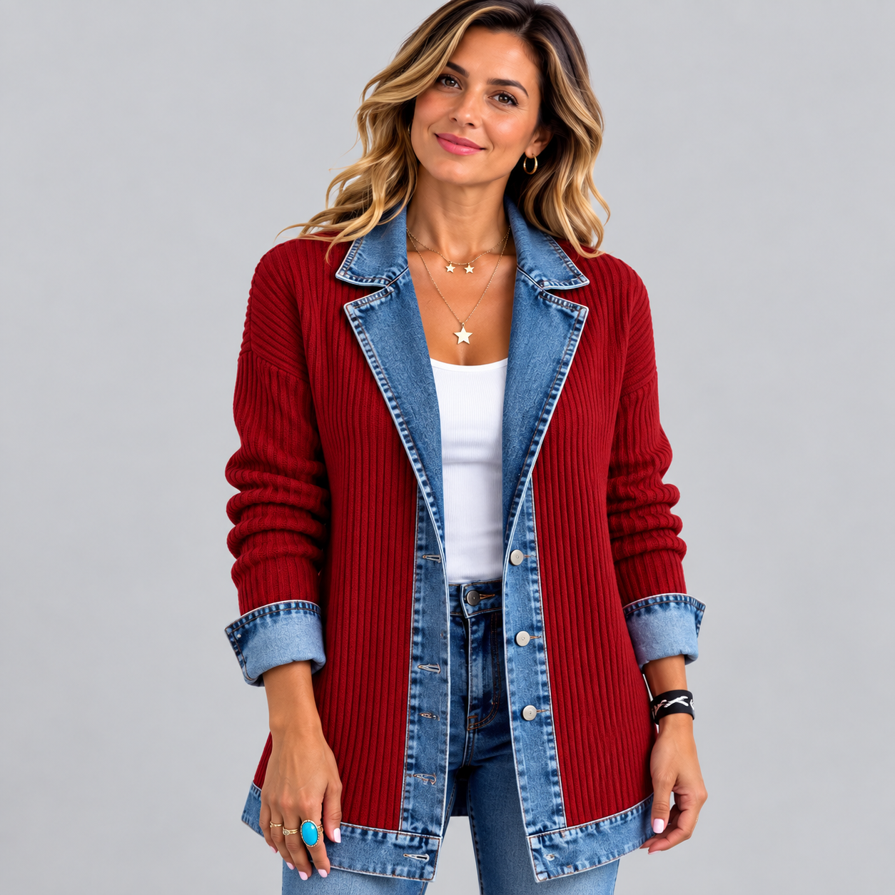 CELINE | VESTE AJUSTÉE À DÉTAILS CONTRASTÉS