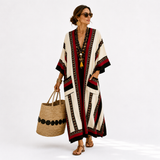 Caftan Lina Blanc Crème Ethnique