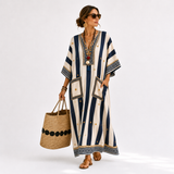 Caftan Soraya Bleu Ethnique