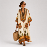Caftan Rania Marron Bohème