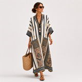 Caftan Leïla Rayures Grises