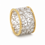 Bague vintage lierre zirconia Mika
