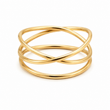 Bague infini dorée – ajustable