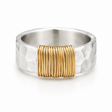 Bague fil d'or bohème