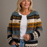 EMILIA | GILET FLEURI D'AUTOMNE