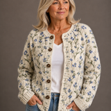 ROMY | GILET FLEURI D'AUTOMNE