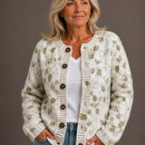 ALENA | GILET FLEURI D'AUTOMNE
