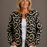 JOHANNA | GILET FLEURI D'AUTOMNE