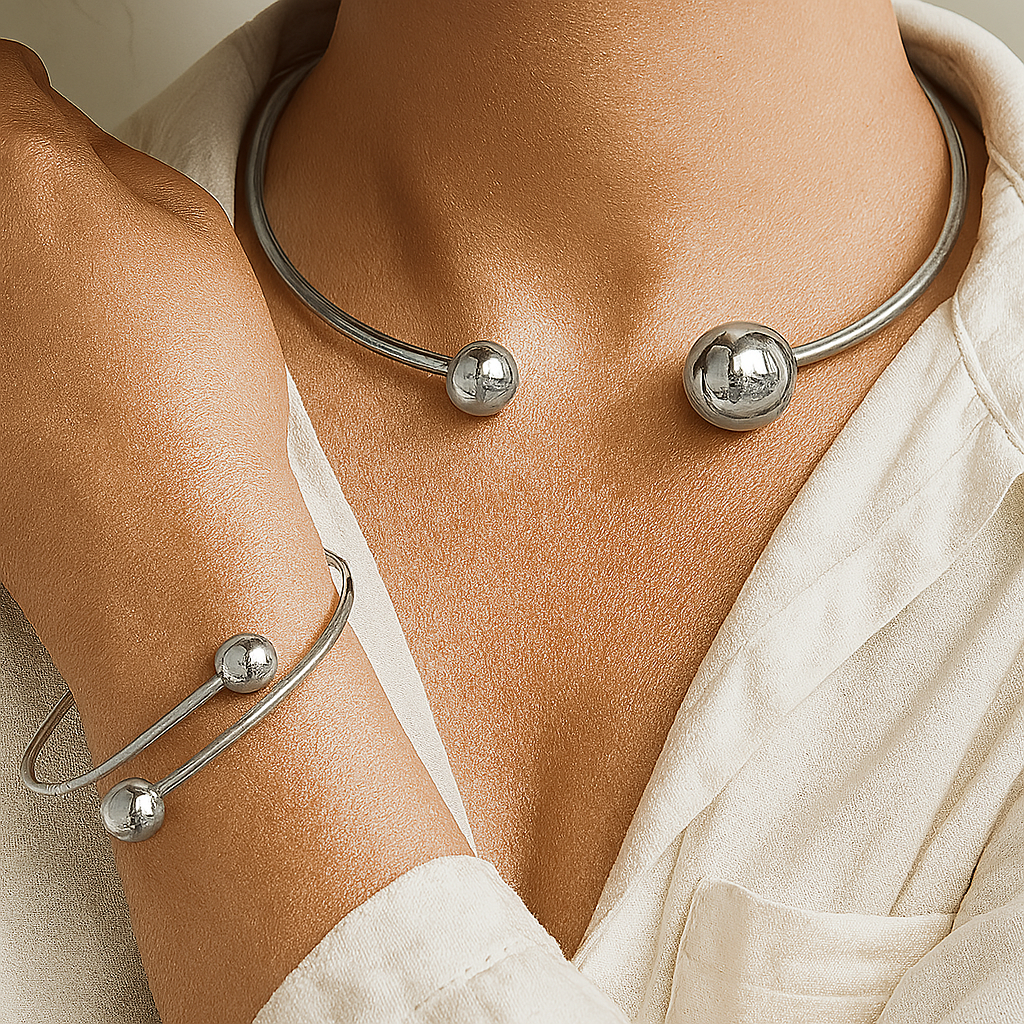 ENSEMBLE DE BRACELETS MINIMALISTE ÉCLAT MANCHETTE | OR