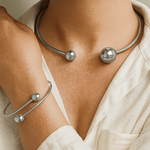 ENSEMBLE DE BRACELETS MINIMALISTE ÉCLAT MANCHETTE | OR
