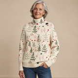 ELFENBEIN | PULL COL ROULÉ TRICOTÉ DE NOËL