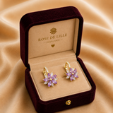 BOUCLES D'OREILLES AMETHELIS FLORA | OR