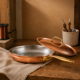 ART CULINAIRE — CASSEROLE ARTISANALE EN CUIVRE