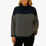 ANAÏS | PULL COL ROULÉ EN COTON TRICOTÉ