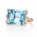 BAGUE ÉLÉGANT BLEU ZIRCONE