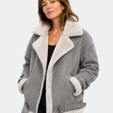 ESTÉLYA | MANTEAU EFFET SHEARLING PREMIUM